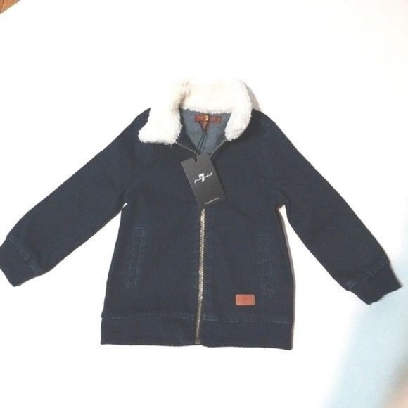 7 For All Mankind Dark Denim Toddlers 2PC Set 18M - Picture 2 of 7